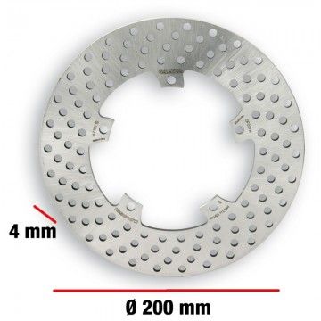 BRAKE POWER DISC MHR EXTERNAL 200 - THICKNESS 4 MM 62 9078 MALOSSI - 1