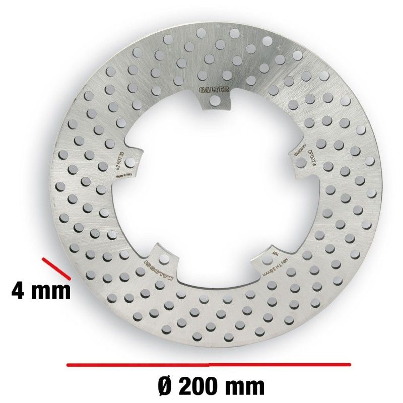 BRAKE POWER DISC MHR  EXTERNAL BRAKE DISC 200 - THICKNESS 4 MM 62 9078  MALOSSI - 1