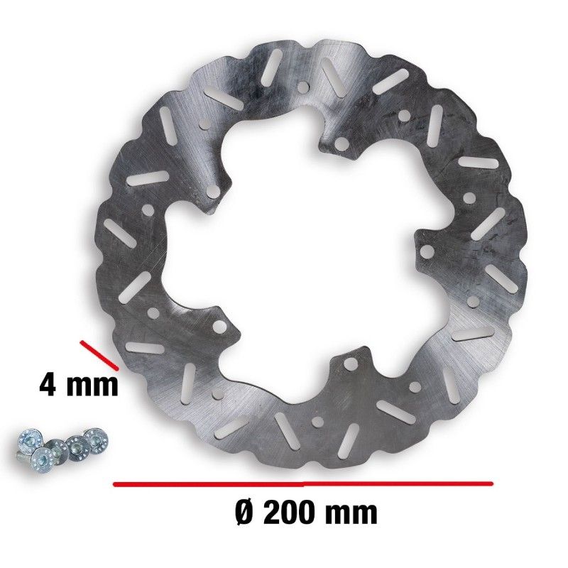 WHOOP DISC BRAKE DISC  EXTERNAL 200 - THICKNESS 4 MM 6217557  MALOSSI - 1
