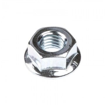 M 10 Bright Zinc Plated Steel Flanged Hex Nut  AVO - 1
