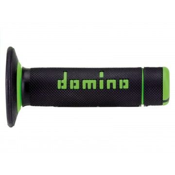 PAIR OF BLACK/GREEN OFF-ROAD DOMINO code A02041C4440A7-1 DOMINO - 1