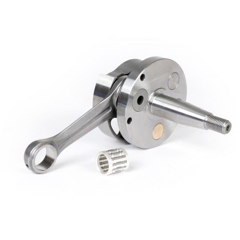 FABBRI RACING rotary valve crankshaft, 53mm stroke, 105mm connecting rod, for Vespa PK50 XL/XL2 conversion to 125cc (Ø20mm cone)