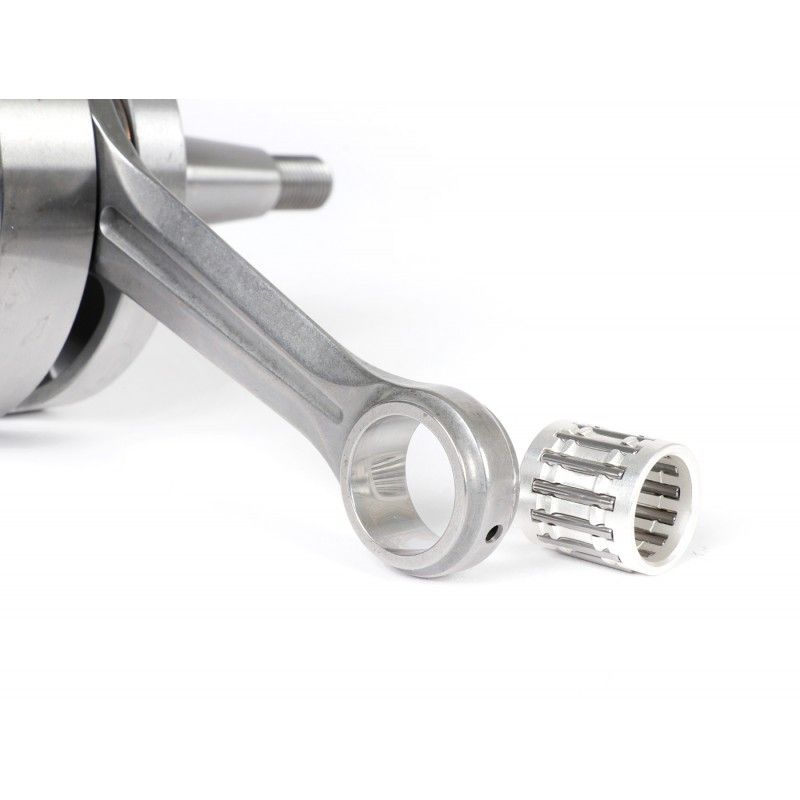 FABBRI RACING rotary valve crankshaft, 53mm stroke, 105mm connecting rod, for Vespa PK50 XL/XL2 conversion to 125cc (Ø20mm cone)