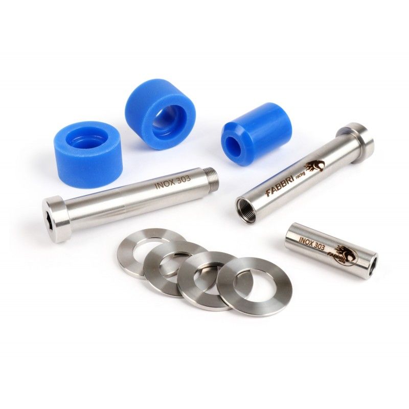 Silent-block engine arm - FABBRI RACING Blue, stainless steel FABBRI RACING - 1