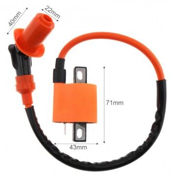 Orange Racing Coil for Pit Bike Quad Engine 1 Pin AVO - 1