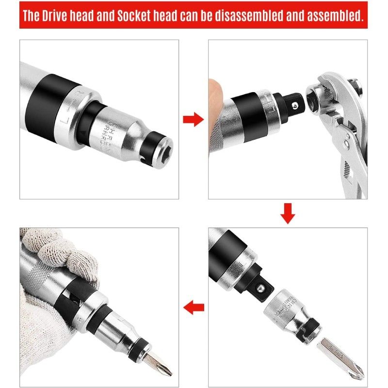 AVO Impact Screwdriver with Interchangeable Tips - 4