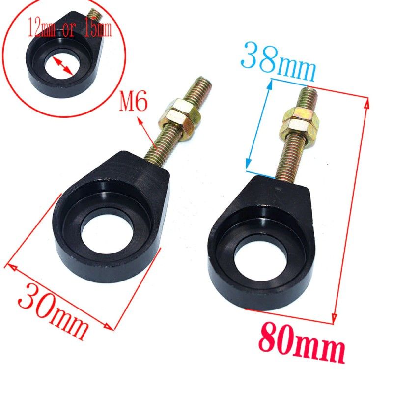 Chain tensioner Chain adjusters For 12 mm Pitbike 110 - 125 -140 cc From 12 AVO - 6