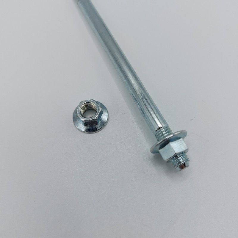 Flanged nut with M7 internal thread and external hexagon for 10 mm wrench  AVO - 2