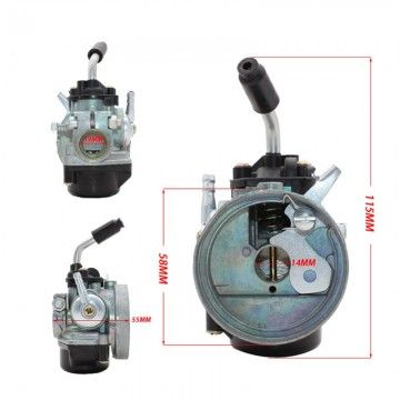Carburatore 14mm per minimoto, minicross e miniquad 50cc  AVO - 1