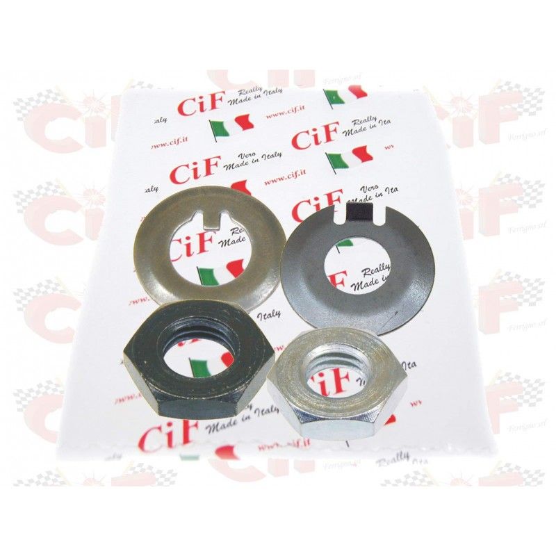 NUT / WASHER KIT - CLUTCH / PRIMARY BELL VESPA 50-90-125 PRIMAVERA CIF : 6630-KT CIF - 1