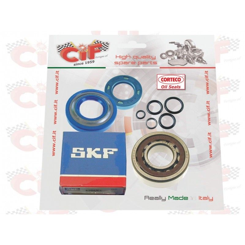 CRANKSHAFT OVERHAUL KIT "ECO-PLUS" VERSION WITH CORTECO BLUE OIL SEALS SPECIFIC FOR VESPA ET3 CIF : 5170-KT CIF - 1