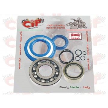 CRANKSHAFT OVERHAUL KIT WITH CORTECO OIL SEALS VESPA PX 125-150 CIF : 5180-KT CIF - 1