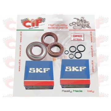 CRANKSHAFT OVERHAUL KIT WITH CORTECO VITON OIL SEALS VESPA 50-90-125 PRIMAVERA - ET3 CIF : 5169-KTV CIF - 1