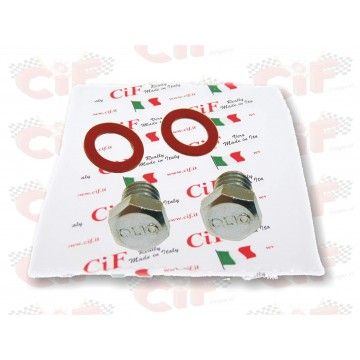 KIT VITI CARICO/SCARICO OLIO MOTORE VESPA TUTTI MODELLI VESPA CIF : 10285-KT  CIF - 1