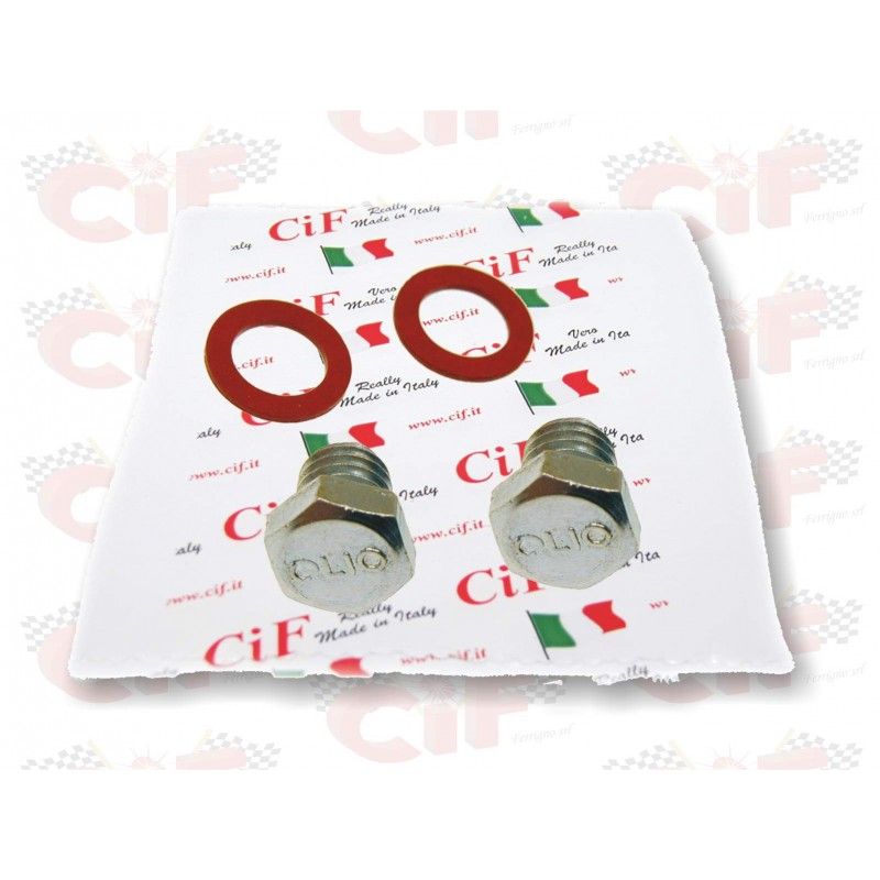 ENGINE OIL LOADING/DRAINING SCREW KIT FOR ALL VESPA MODELS CIF : 10285-KT  CIF - 1
