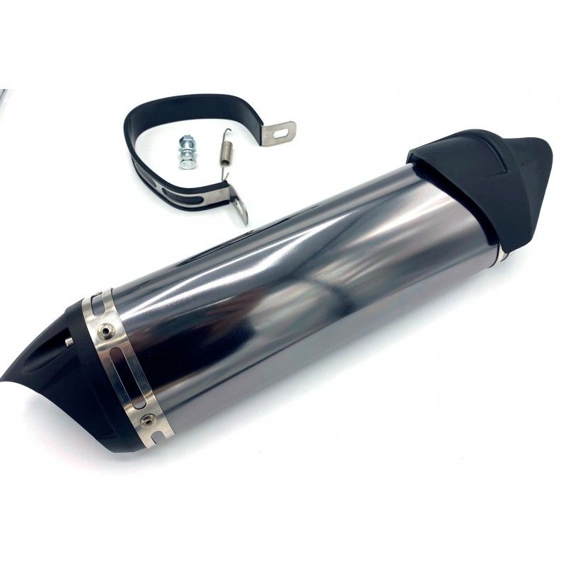 38mm pit bike exhaust with chrome db killer  AVO - 1