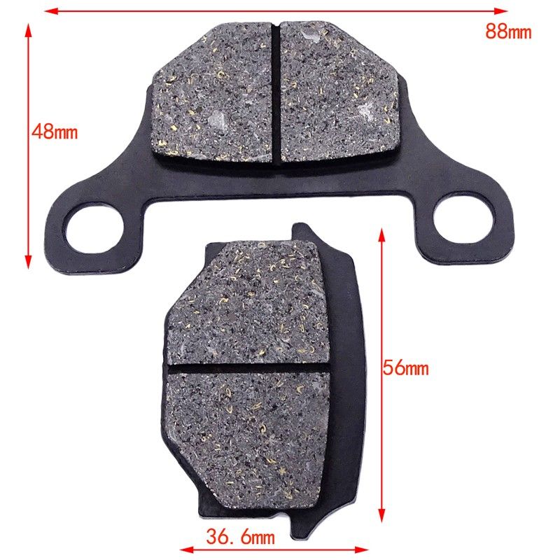 Brake Pads for Pitbike 50 - 250 cc Mod. 14 Organic  AVO - 6