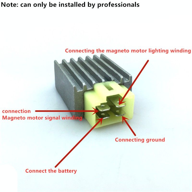 Universal 12V Motorcycle Voltage Regulator and Rectifier (Nano Model)  AVO - 2