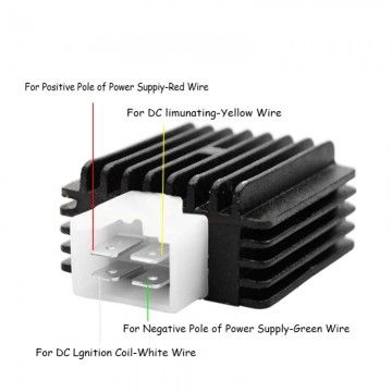 Universal 12V Motorcycle Voltage Regulator and Rectifier (Medium Model)  AVO - 2