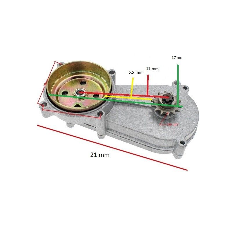 Reducer Bell for MiniCross / Mini Quad Long AVO - 1