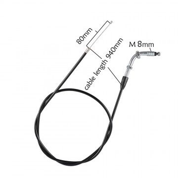 Angled Throttle Cable for Minimoto / Minicross / Miniquad AVO - 2