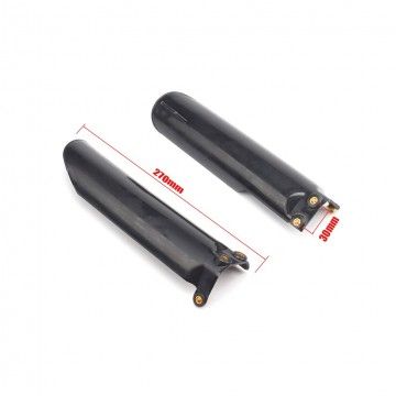 Black fork guards for pit bike forks with AVO advanced foot - 3