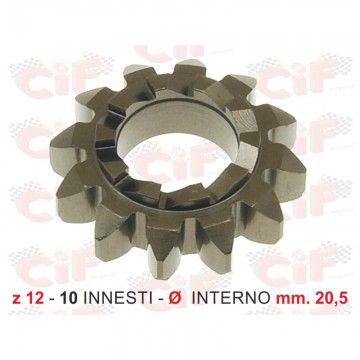 INGRANAGGIO AVVIAMENTO z 12-10 INNESTI  INTERNO 20,5 MM CIF : 5003  CIF - 1