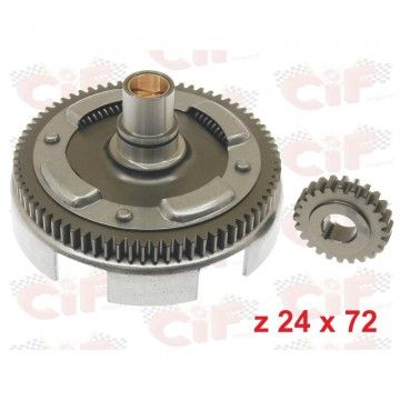 TRANSMISSION BELL Z 24x72 STRAIGHT TEETH WITH CIF DRIVE COUPLING: 5983  CIF - 1