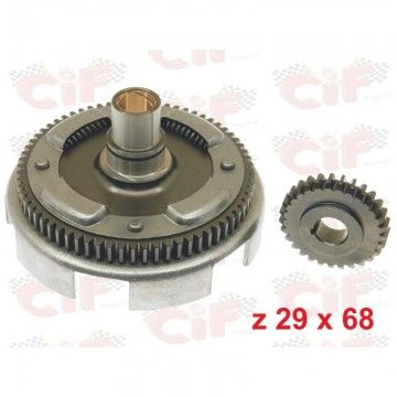 CAMPANA TRASMISSIONE 29x68 DENTI DIRITTI C/PARASTRAPPO RAPPORTI LUNGHI C  CIF - 1