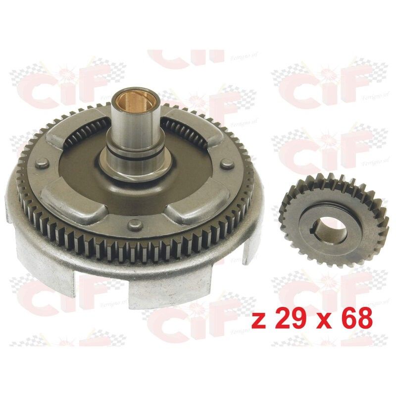 TRANSMISSION BELL 29x68 STRAIGHT TEETH WITH FLEXIBLE COUPLING LONG RATIOS C  CIF - 1