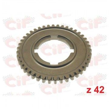 INGRANAGGIO DI 2^ VELOCITA' z 42 VESPA P200E-RALLY 180-200 CIF : 6572  CIF - 1