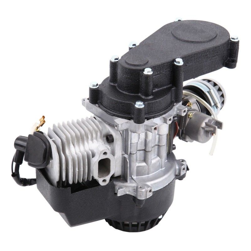 Mini Moto Quad Cross Engine Monoblock 49cc 12mm Carburetor - Short Reducer  AVO - 2