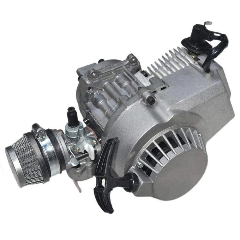 Motore Minimoto 4 travasi Monoblocco 50cc + Carburatore 12 CH  AVO - 1