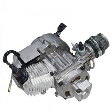 Minimoto Engine 4 Ports Monoblock 50cc + 12 CH Carburetor  AVO - 1