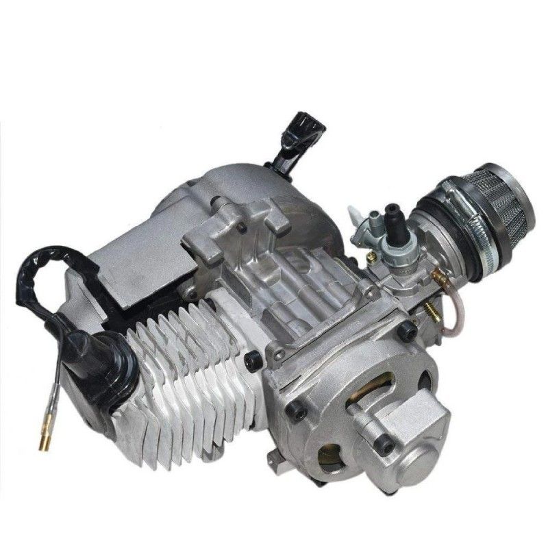 Motore Minimoto 4 travasi Monoblocco 50cc + Carburatore 12 CH  AVO - 1