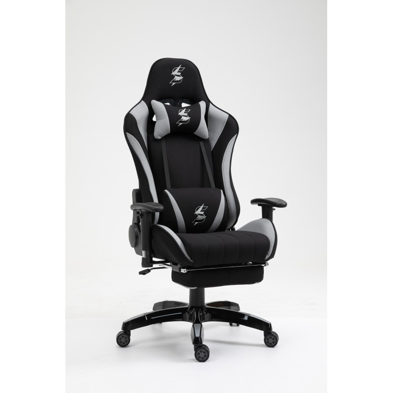 Poltrona Sedia Gaming In Tessuto SparkGaming NERA - ZK5020  SPARK GAMING - 1