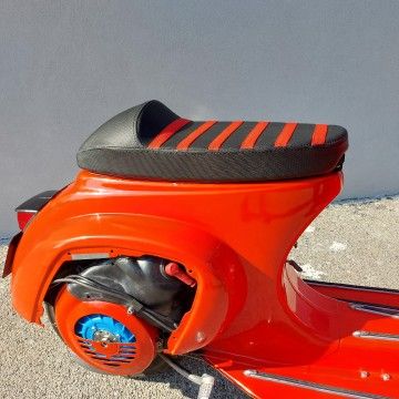 ItalKast 2.0 Single Seat Saddle for Vespa 50, Special, Et3 - GRIP RED  ITALKAST - 4