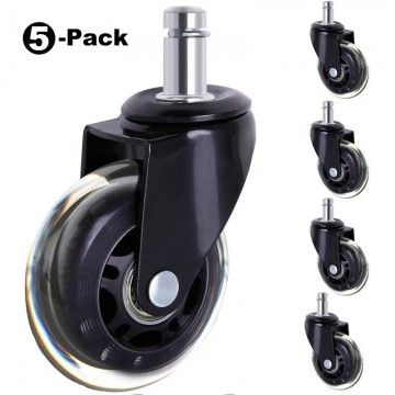 Replacement Chair Wheels for Hardwood Floors, Carpet, Tiles, the AVO - 1