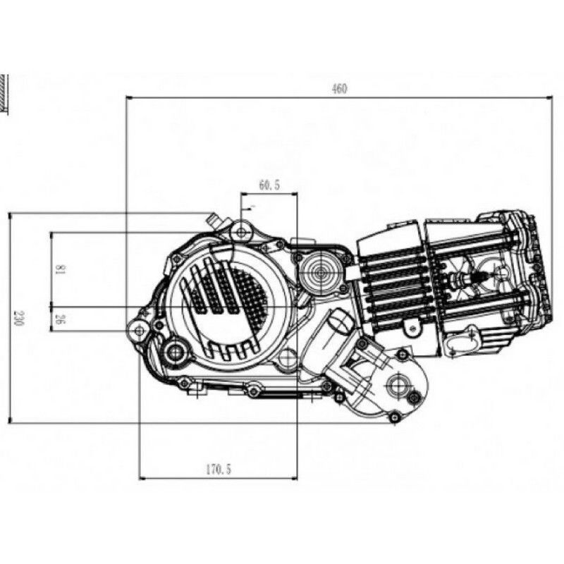 Motore GPX / Zongshen 190cc avviamento elettrico  AVO - 10