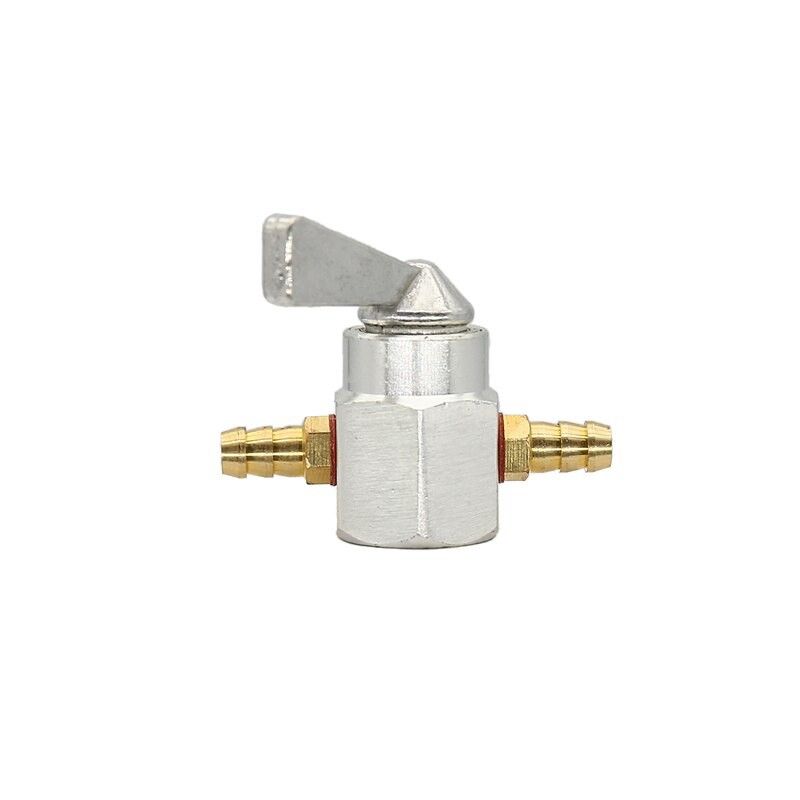 Rubinetto Carburante Moto 8 Mm Ebtools - Petcock In Linea Universale, Per Serbatoi Benzina, Con Interruttore ON/OFF