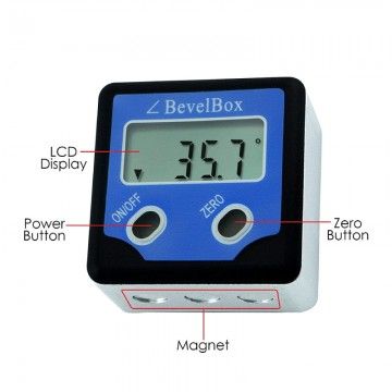 Digital Inclinometer Protractor / Bevel Box Magnetic Angle Meter  AVO - 5