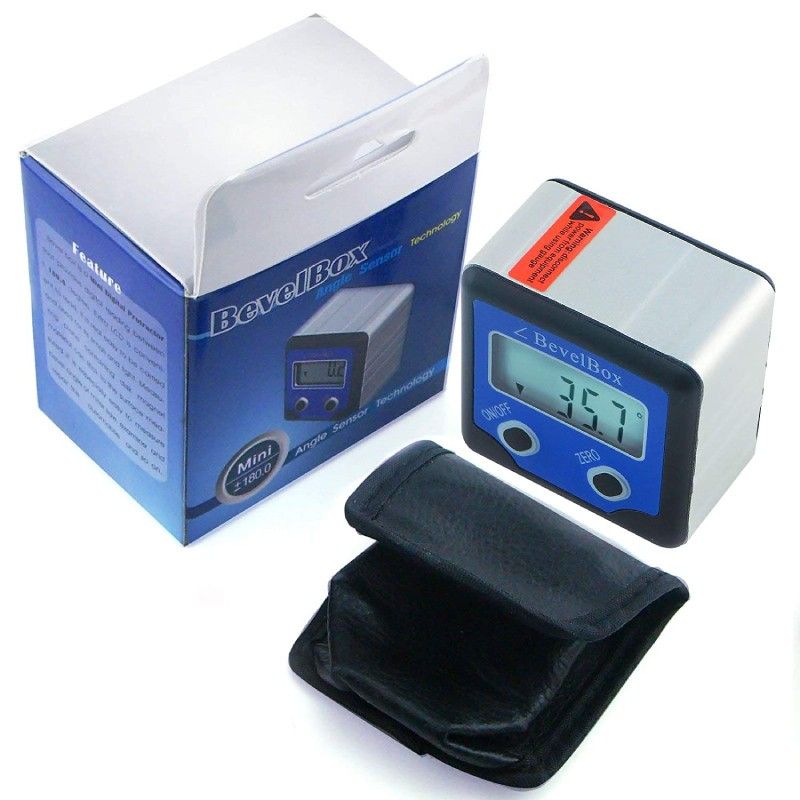 Goniometro Inclinometro Digitale /Bevel Box Misuratore Angolo Magnetico  AVO - 7