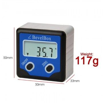 Goniometro Inclinometro Digitale /Bevel Box Misuratore Angolo Magnetico  AVO - 6