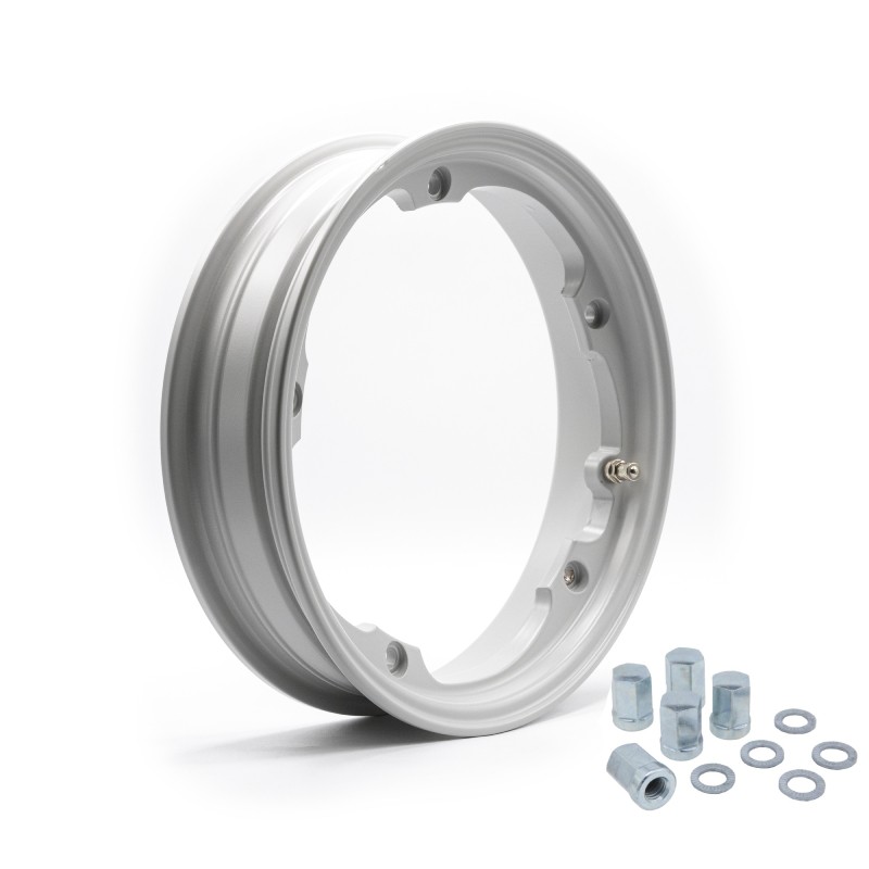 VMC 2.10 - 10 Tubeless Alloy Wheel in Matt White for Vespa  VMC RACING - 1