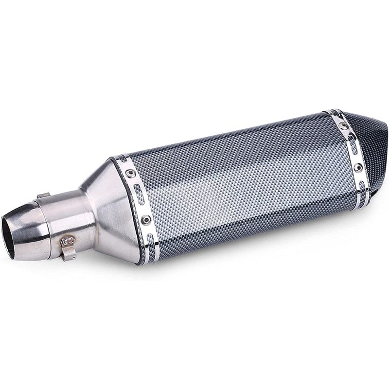 AVO Carbon Fiber Pit Bike Exhaust 36-51mm with DB Killer - 5