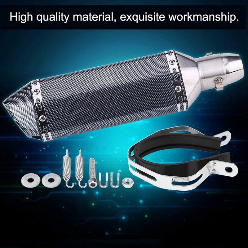 AVO Carbon Fiber Pit Bike Exhaust 36-51mm with DB Killer - 8
