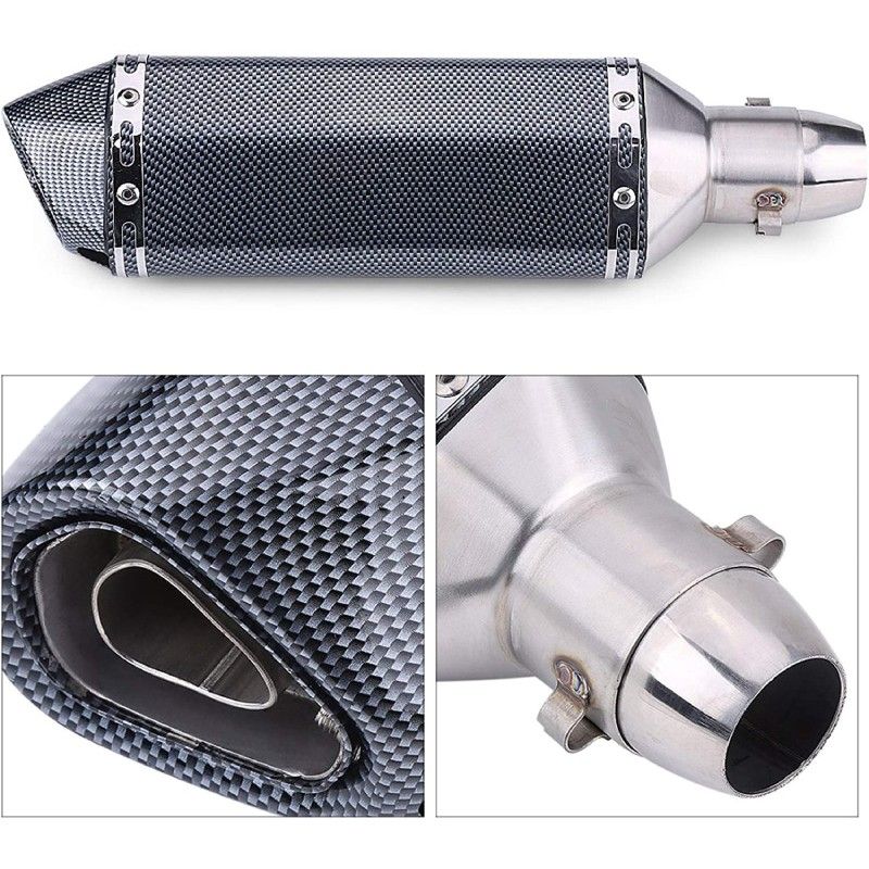 AVO Carbon Fiber Pit Bike Exhaust 36-51mm with DB Killer - 7