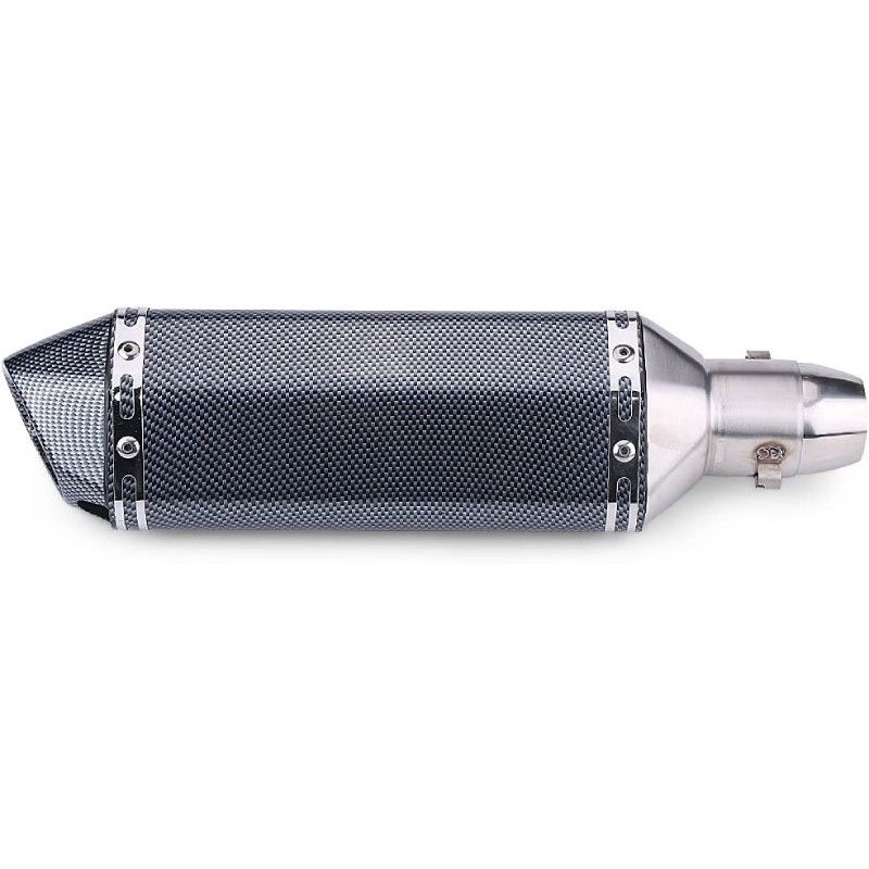 AVO Carbon Fiber Pit Bike Exhaust 36-51mm with DB Killer - 1