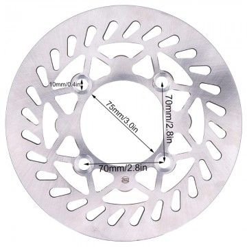 220mm Fixed Round 4-Hole Iron Brake Disc for Pitbike / Cross  AVO - 2