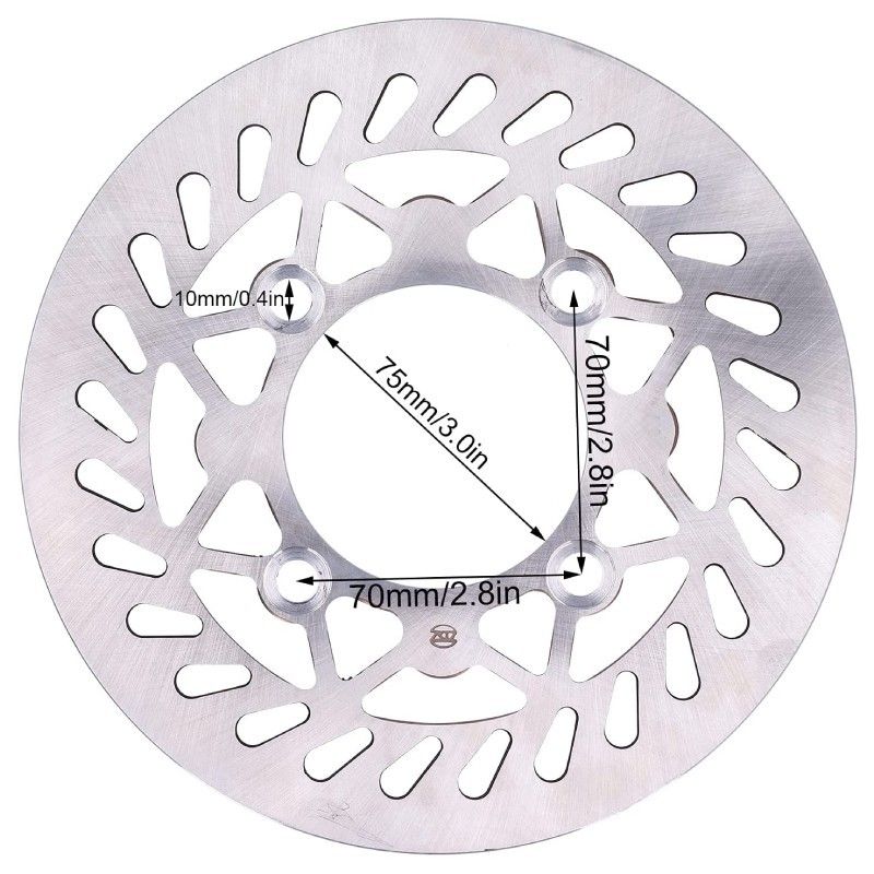 220mm Fixed Round 4-Hole Iron Brake Disc for Pitbike / Cross  AVO - 1